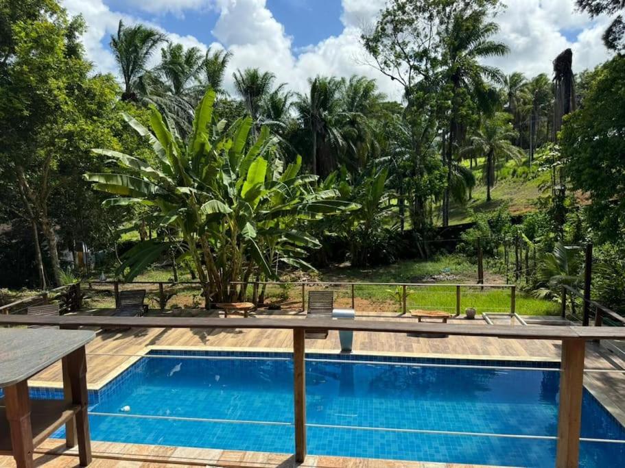 Casa Amadou com grande piscina em Boipeba 내부 또는 인근 수영장
