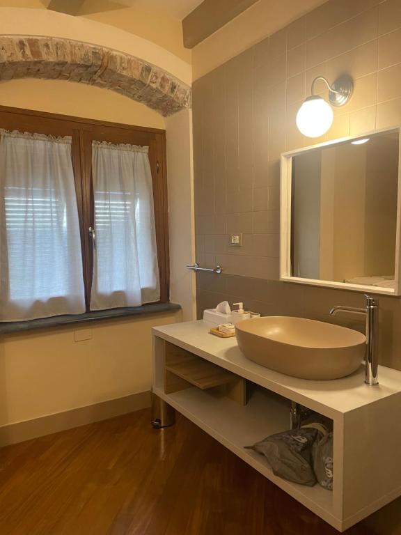 Koupelna v ubytování Locanda De Banchieri