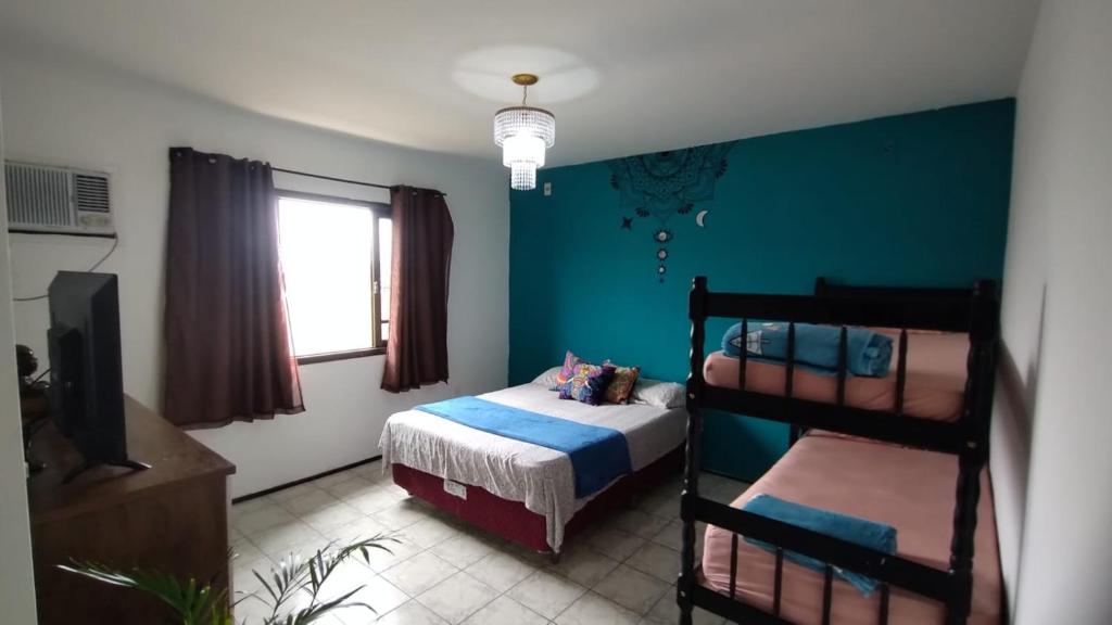 מיטה או מיטות בחדר ב-Mandallah Hostel