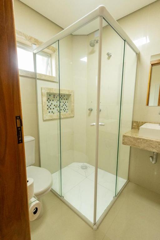 Koupelna v ubytování Hotel Nativa Eco