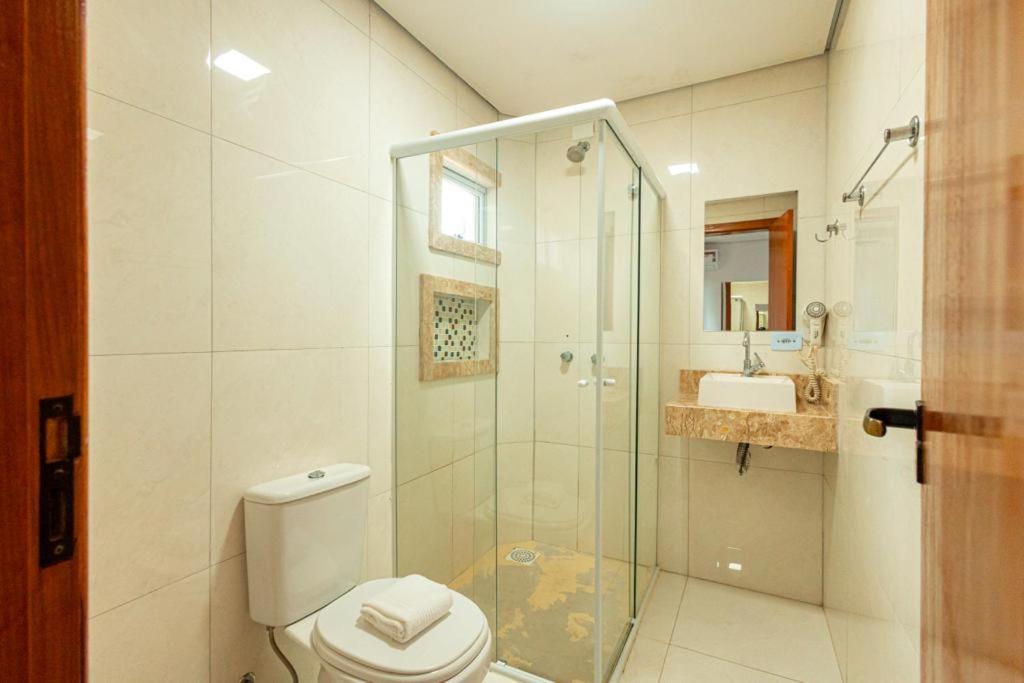 Koupelna v ubytování Hotel Nativa Eco
