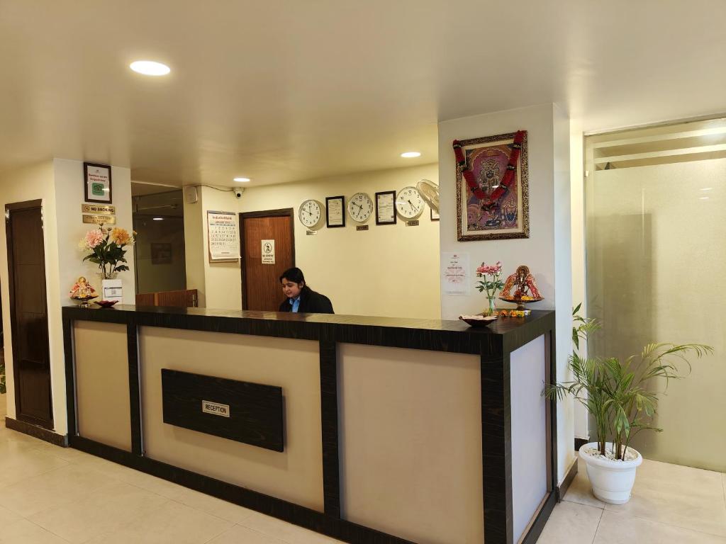 Vstupní hala nebo recepce v ubytování Rosemallow Hotel New Delhi