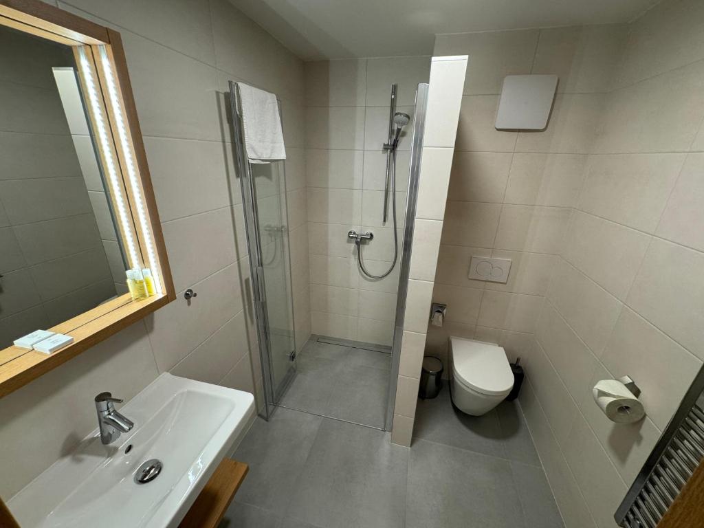 Koupelna v ubytování Comfort Pálava, Penzion Klentnice - Mikulov - Pálava