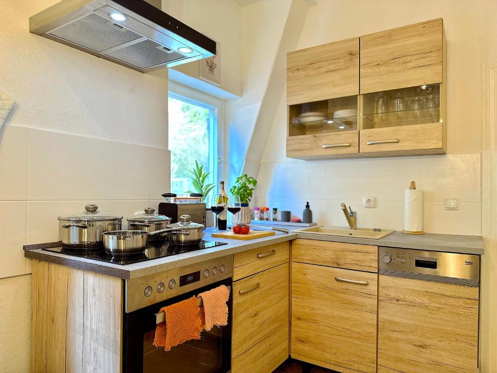 Küche/Küchenzeile in der Unterkunft Boutique Apartment • Zentrum • Netflix • Parkplatz