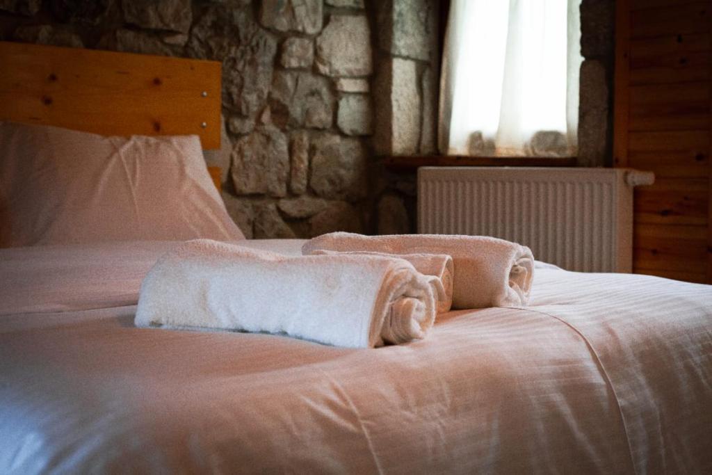 Postel nebo postele na pokoji v ubytování Vila Nikol
