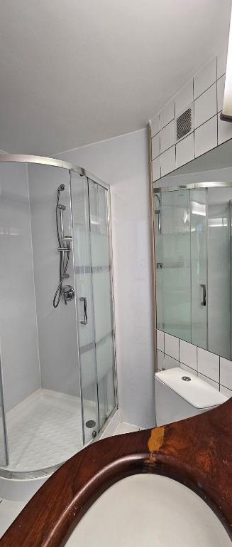 Koupelna v ubytování Auberge du MOCAMBO