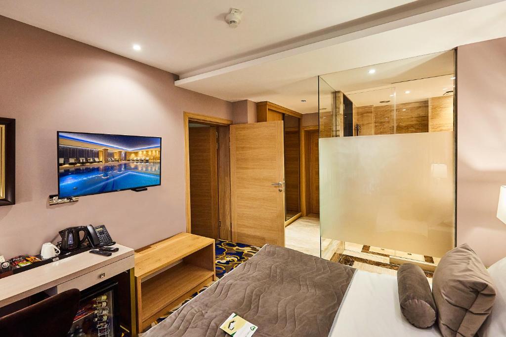 TV i/ili multimedijalni sistem u objektu A Hoteli - Hotel Park