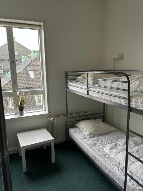 Letto o letti in una camera di Danhostel Odense City