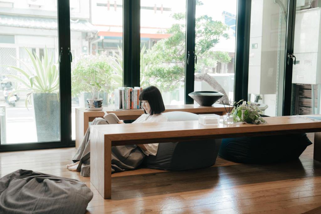 Istumisnurk majutusasutuses Norden Ruder Hostel Taitung