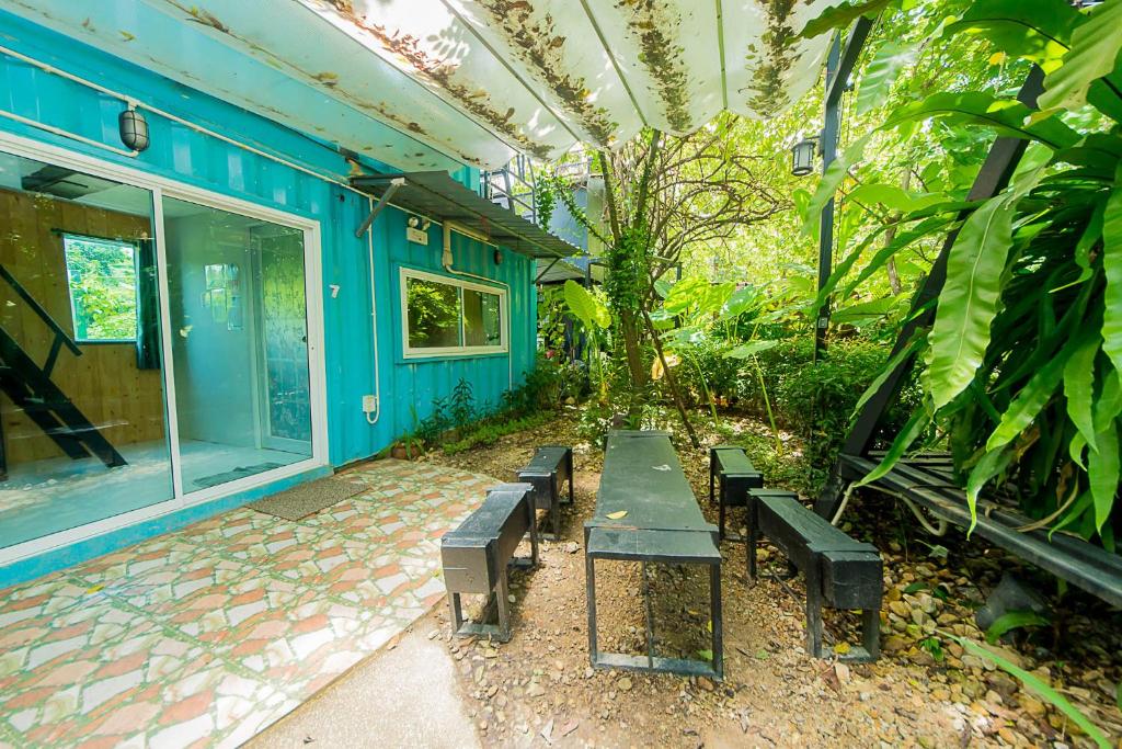 น้ำมาแล้ว ที่ชะอม รีสอร์ท l ที่พัก ติดลำธาร มีสระ มีสระส่วนตัว ติดแอร์ มีอ่าง l - Habitación Doble Con Vistas Al Parque