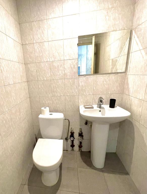 Koupelna v ubytování Savan House "Easy Kaunas"