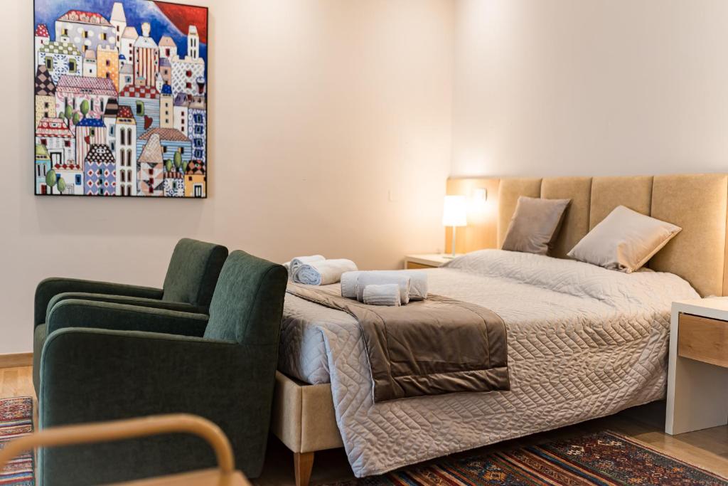 Postel nebo postele na pokoji v ubytování GoodStay Cianci Luxury Room