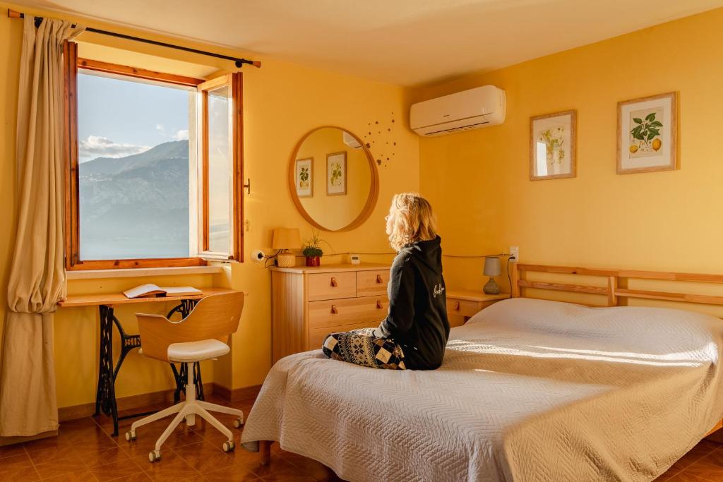 Nespecifikovaný výhled na hory nebo výhled na hory při pohledu z bed and breakfast