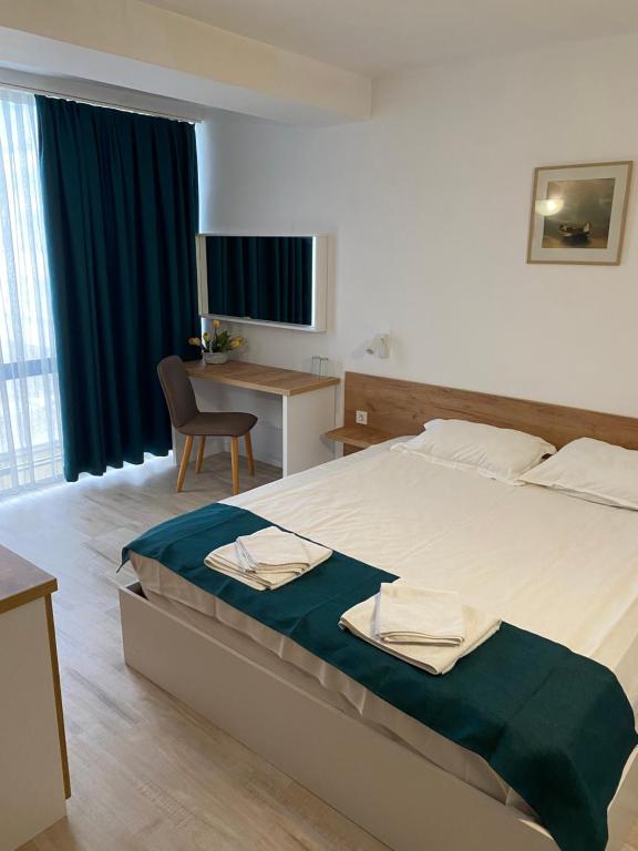 Postel nebo postele na pokoji v ubytování Hotel Fors