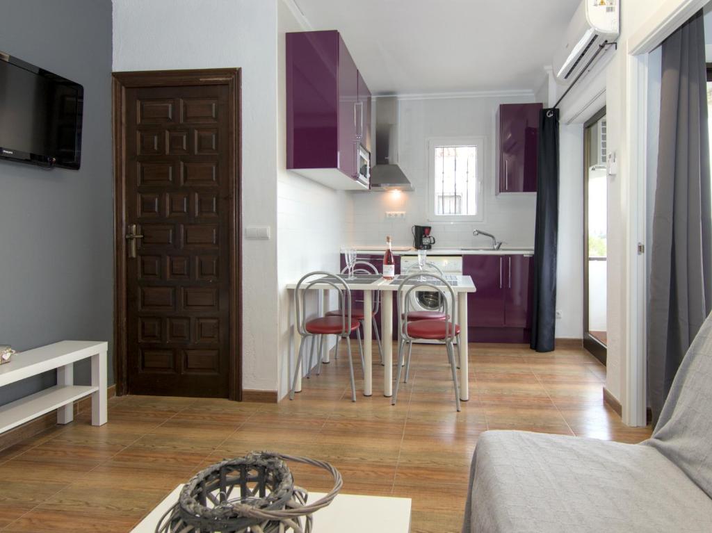Posezení v ubytování Moderno apartamento con wifi gratis