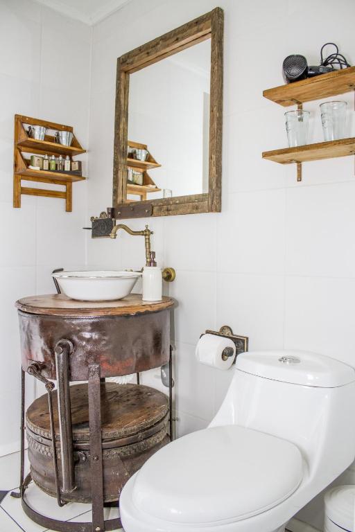 Koupelna v ubytování Hotel Boutique La Yegua Loca