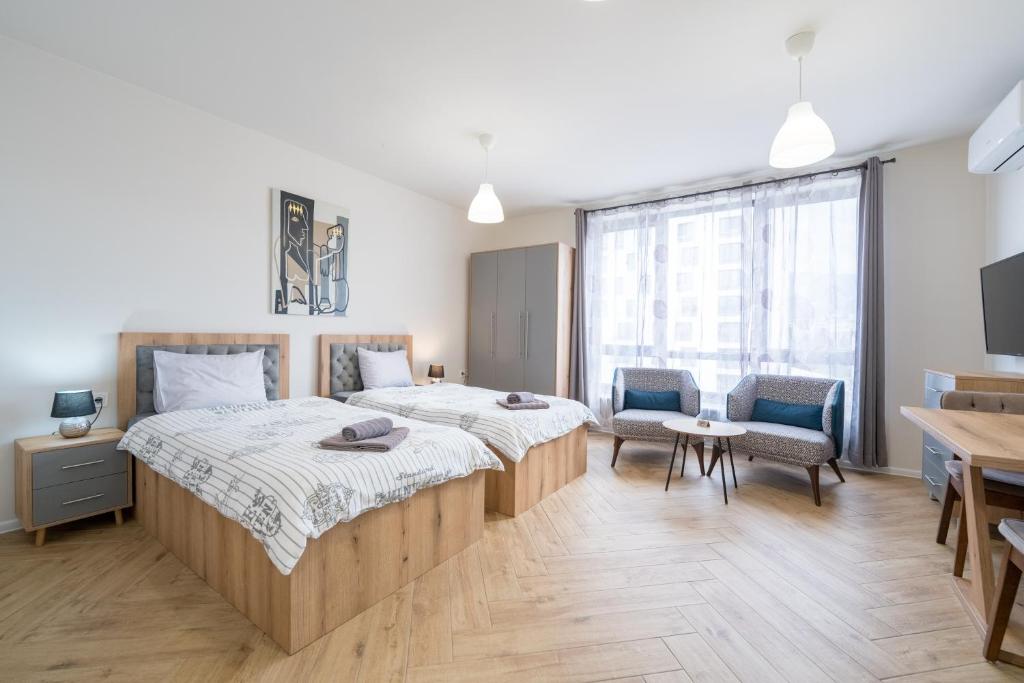 Travel Proud WOW studios for rent - bul Montevideo 25A - B - Studio Double Avec Vue Sur La Montagne