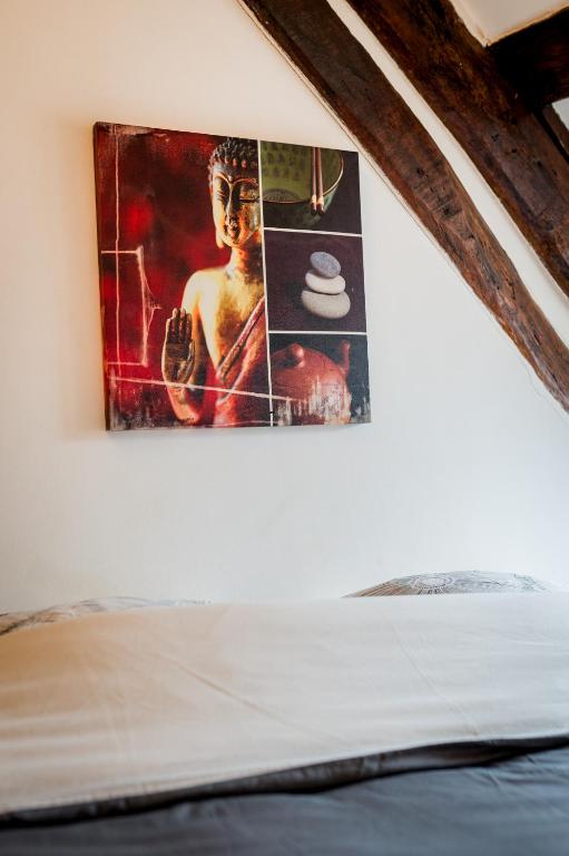 Posteľ alebo postele v izbe v ubytovaní Le duplex de Lise