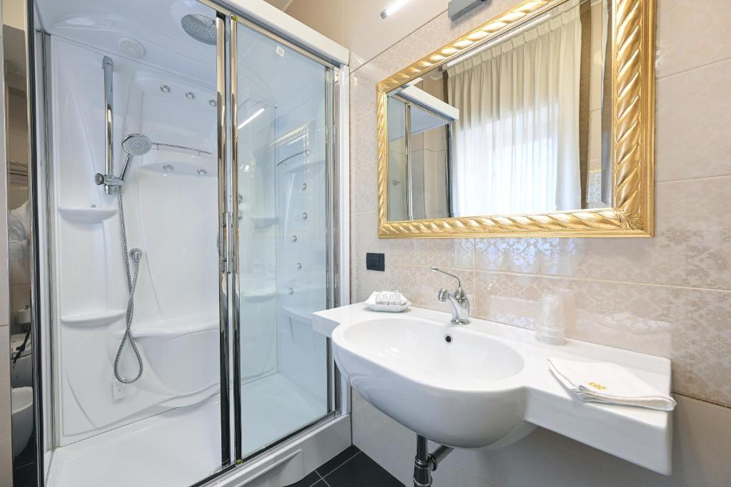 Koupelna v ubytování Hotel Mastrodattia