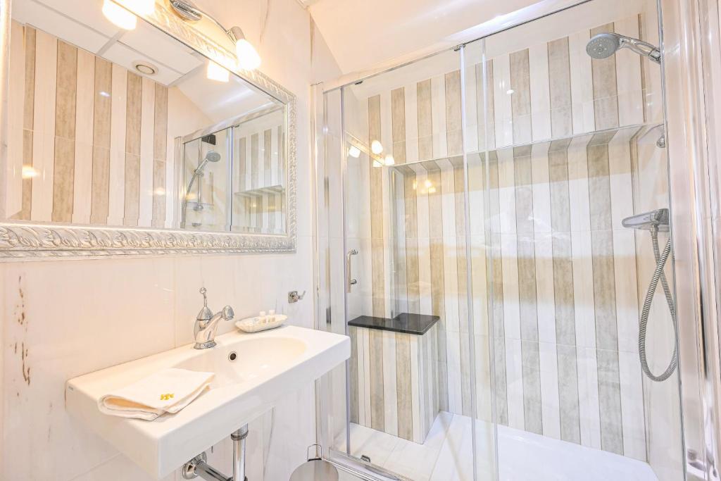 Koupelna v ubytování Hotel Mastrodattia
