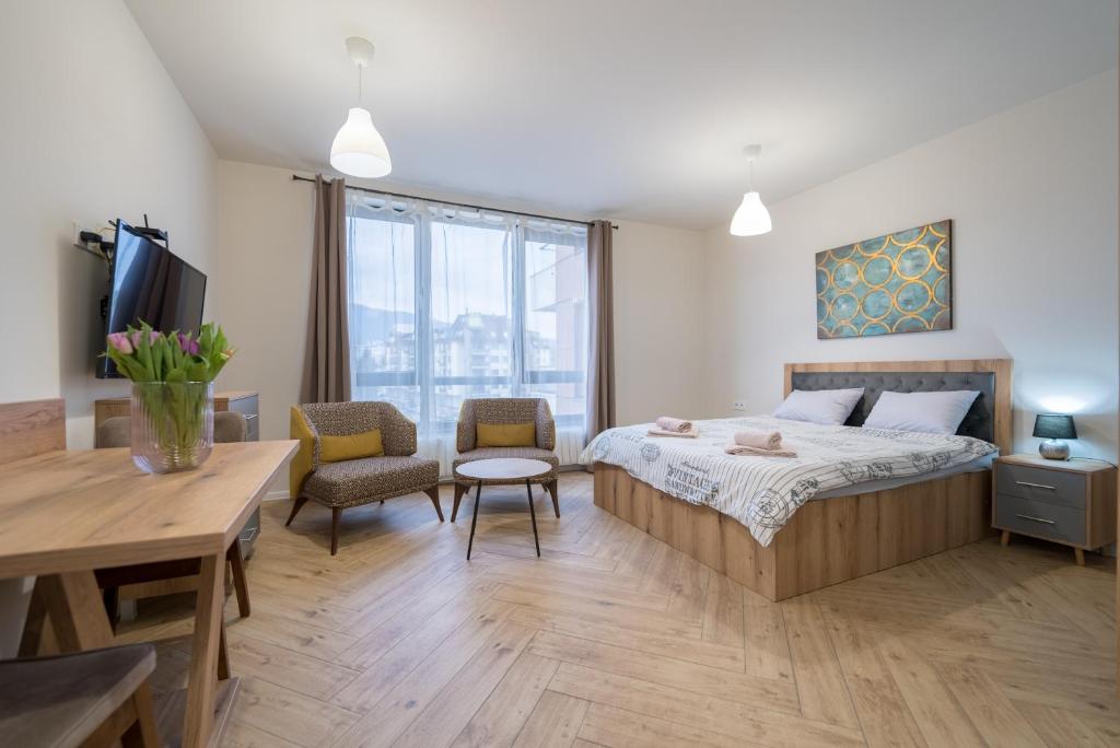 Travel Proud WOW studios for rent - bul Montevideo 25A - B - Studio Double Avec Vue Sur La Montagne