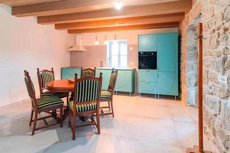 Kuchyň nebo kuchyňský kout v ubytování Deluxe Nature Resort Galovi Dvori