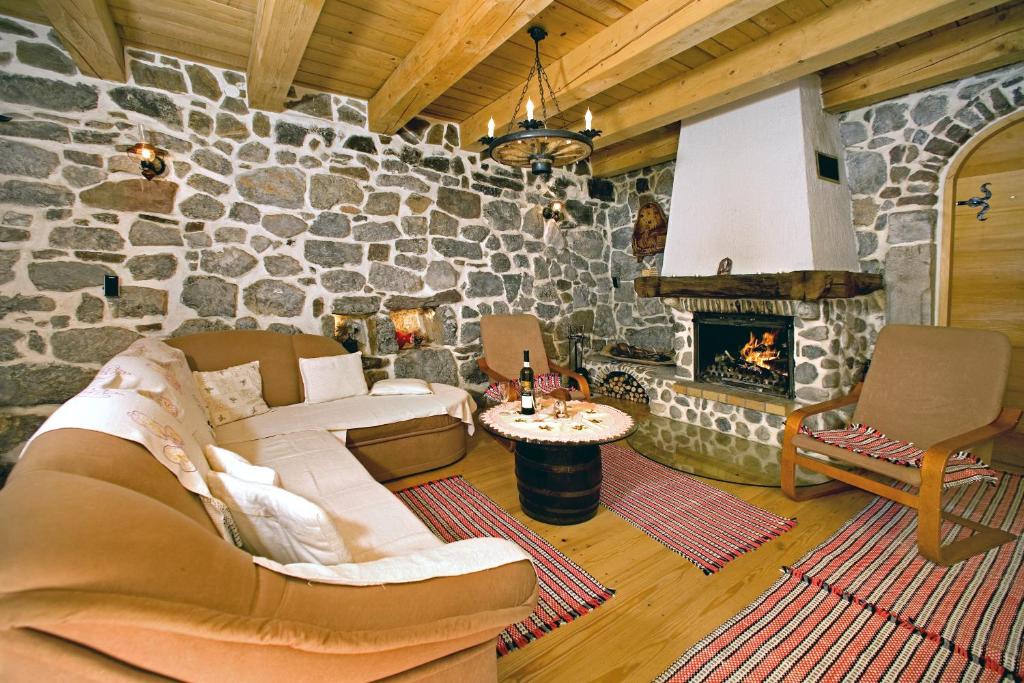 Posezení v ubytování Holiday House Sobol