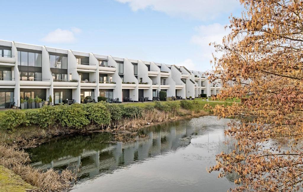Výhled na řeku, která protéká v blízkosti apartmánu