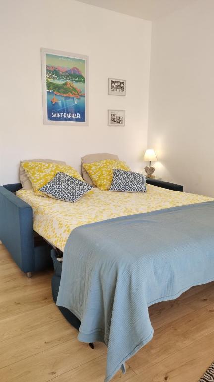 Voodi või voodid majutusasutuse Studio Tout à Pied - Vue Sur Mer toas