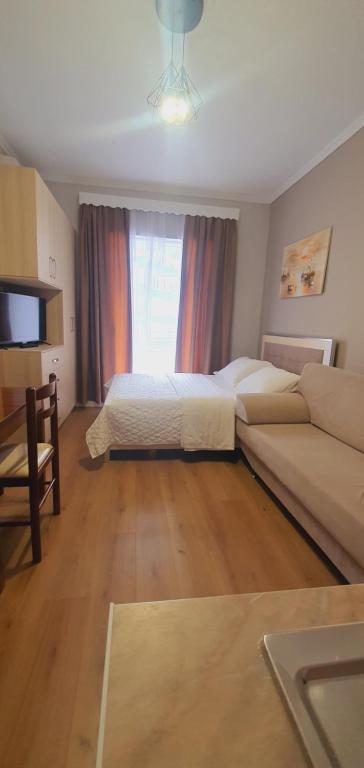 Krevet ili kreveti u jedinici u okviru objekta Hotel Vila Alvin & Apartments