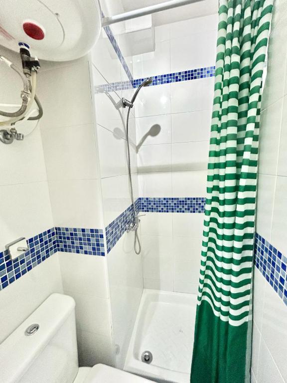 A bathroom at Madrid Rio Antonio Lopez A
