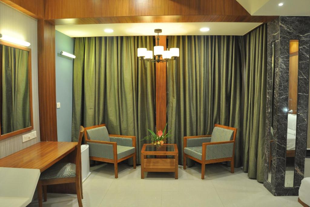Posezení v ubytování Panaji Residency