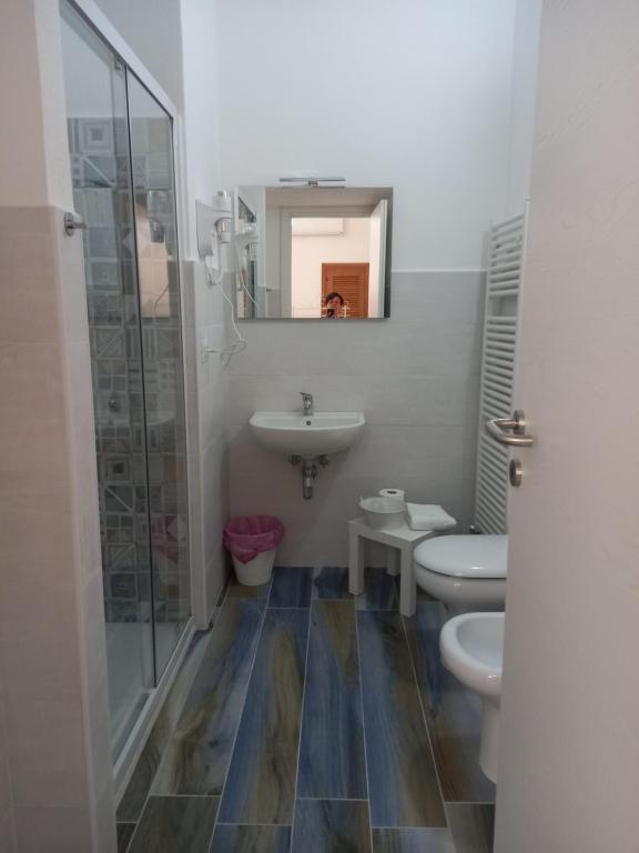 Koupelna v ubytování Dalle Zie B&B