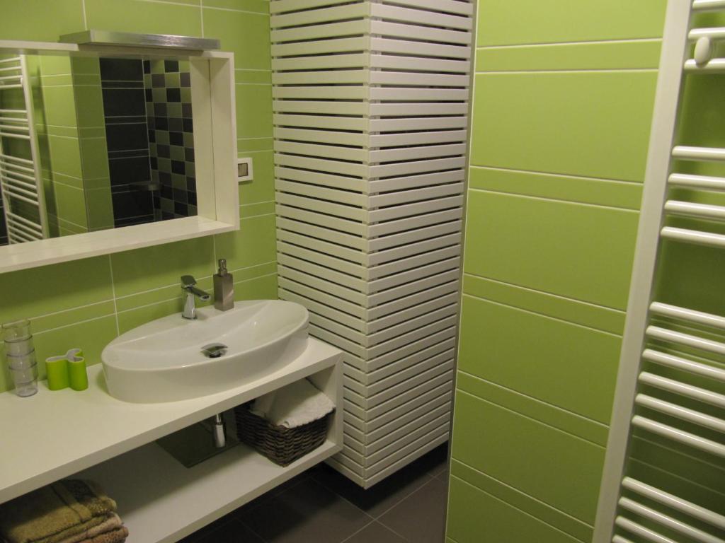 Koupelna v ubytování Apartments Supermjau