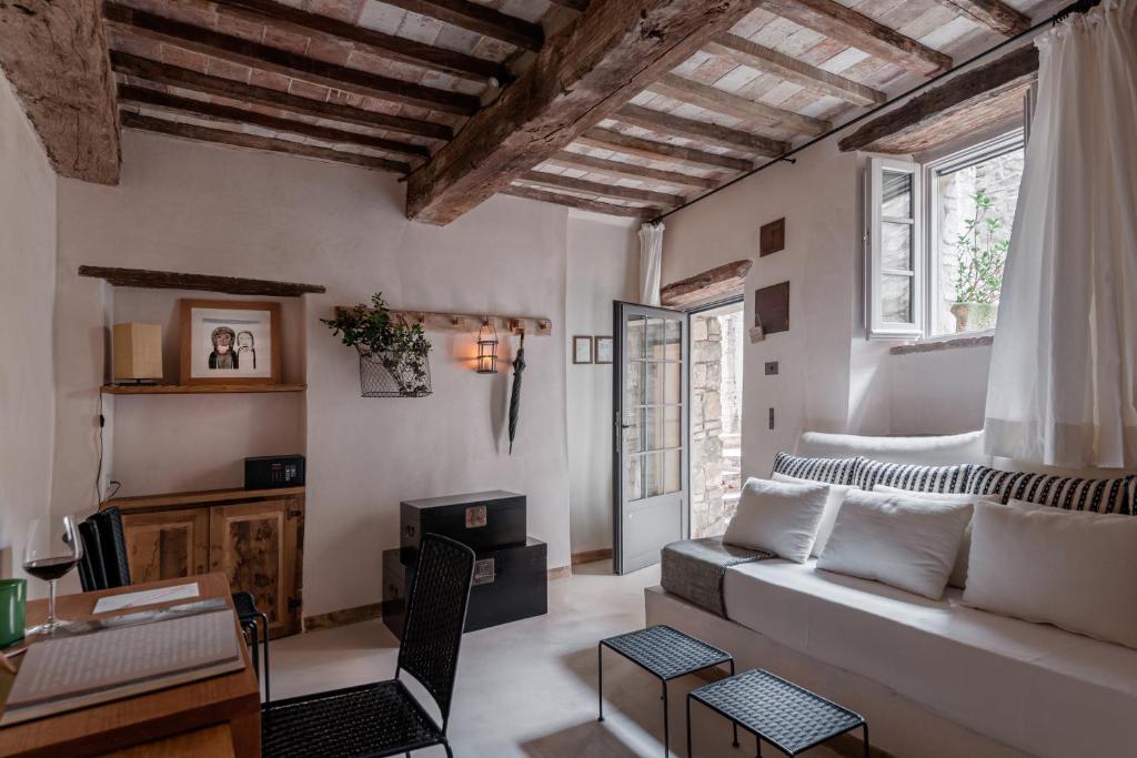 Posezení v ubytování Monteverdi Tuscany
