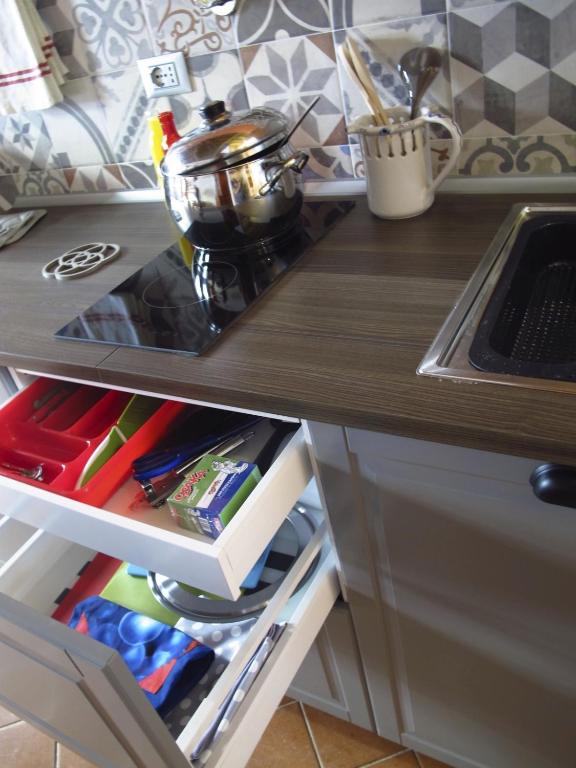 A kitchen or kitchenette at Casa Lorena