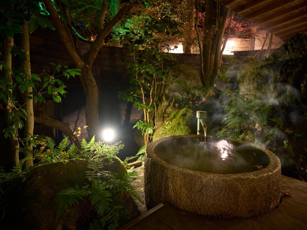 A garden outside Yufuin Rakuyu
