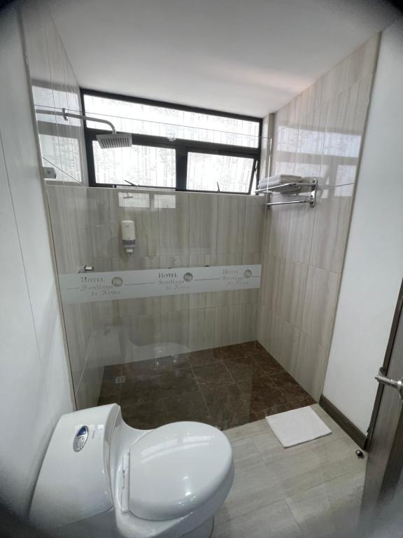 Koupelna v ubytování Hotel Santiago de Arma