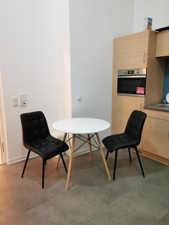 Kuchyň nebo kuchyňský kout v ubytování Fabella Flats Forchheim