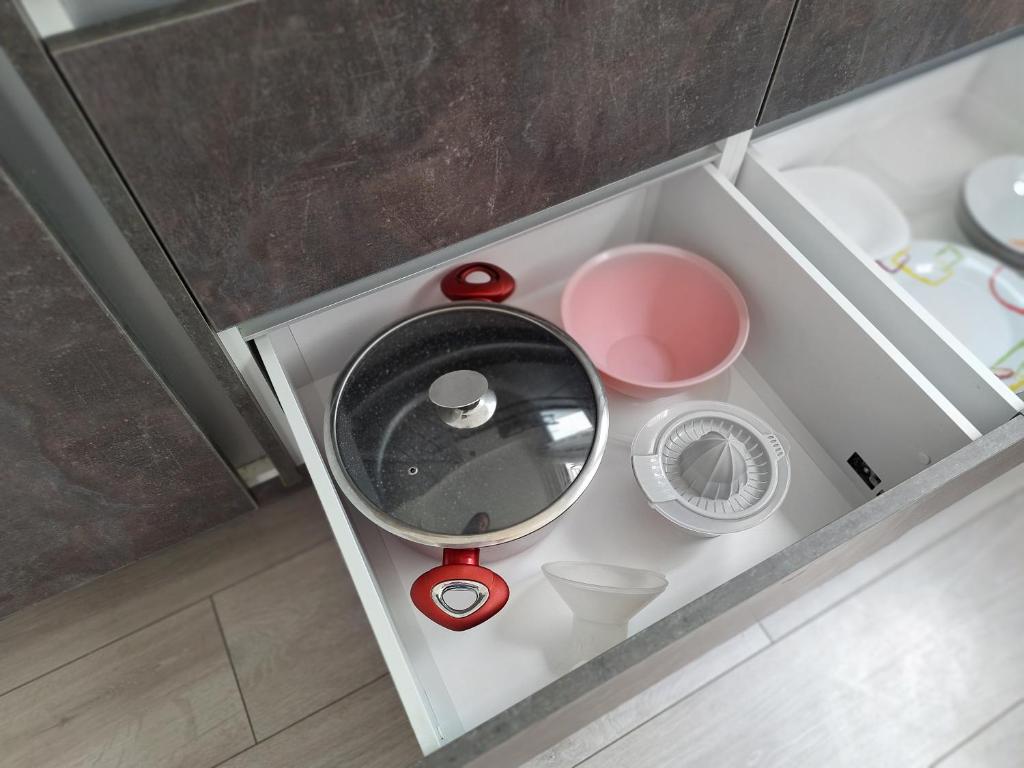Príslušenstvo na prípravu kávy alebo čaju v ubytovaní APARTMENT NEVERA