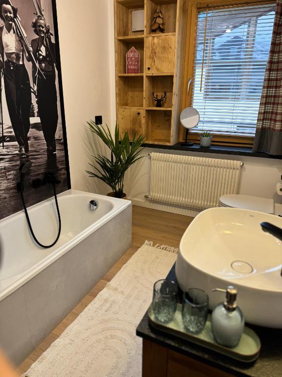 Koupelna v ubytování Si Mezzana Home