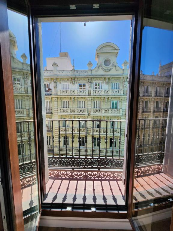 Balkón nebo terasa v ubytování Hostal Arenal Madrid