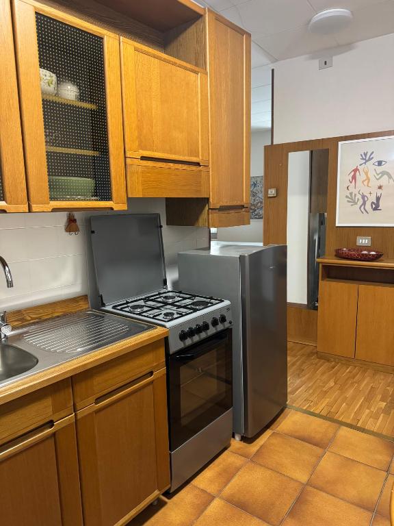 Kuchyň nebo kuchyňský kout v ubytování Casa Parravicini
