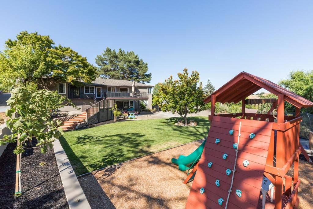 an image of a playground with a slide at BREATHTAKING VIEWS Executive Lafayette Family Home in Lafayette