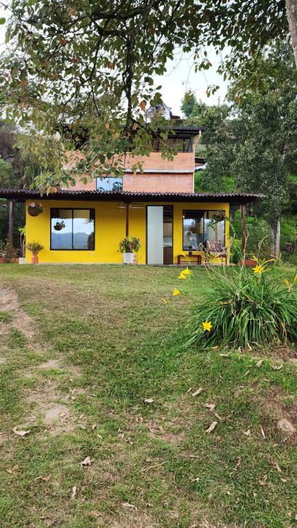Zahrada ubytování Cabaña Shalom Guarne!