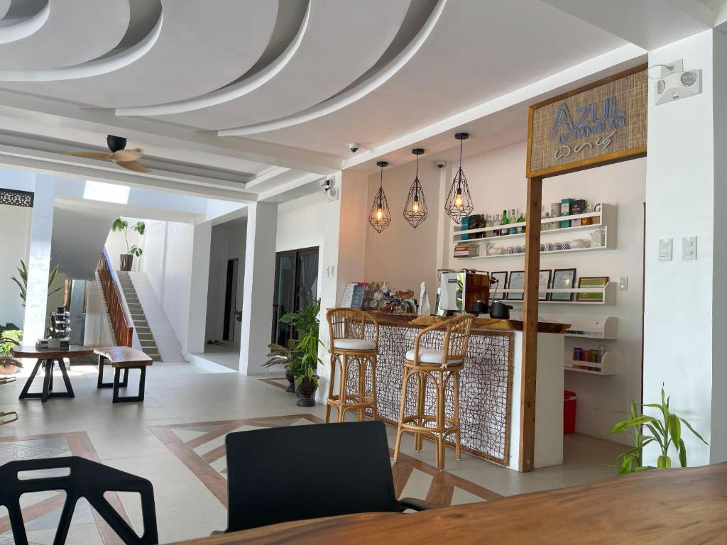 Kuchyň nebo kuchyňský kout v ubytování Azul de Panglao Hotel