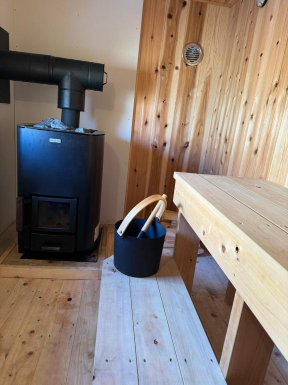 Kuchyň nebo kuchyňský kout v ubytování プラベート薪サウナ付 1日1組限定ease1高山村