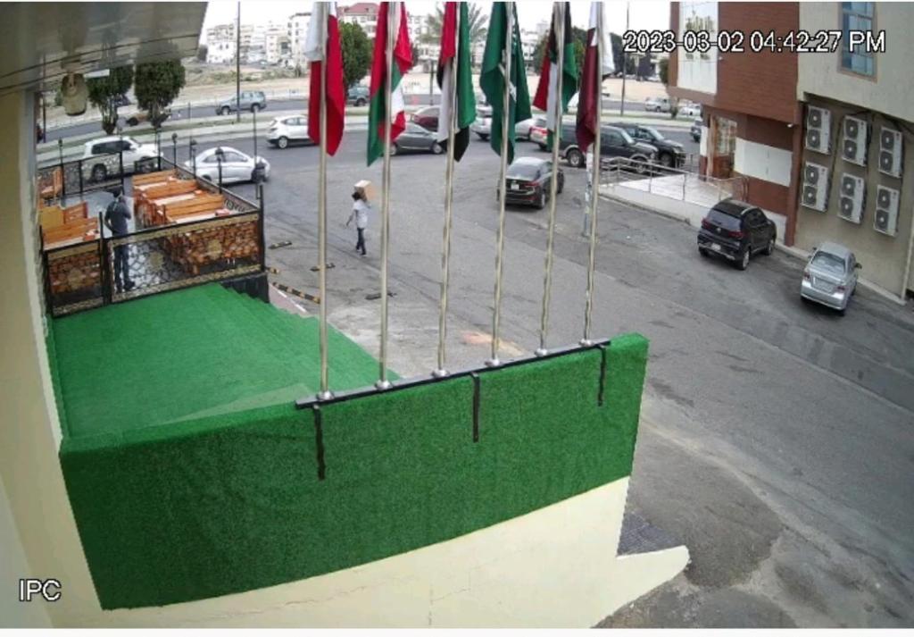 una representación de un campo de golf en una calle de la ciudad en فندق حلم الحياه, en Taif