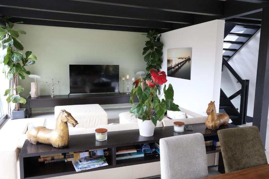 TV a/nebo společenská místnost v ubytování Residence