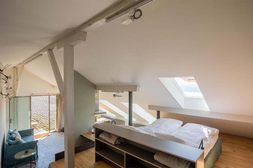 Postel nebo postele na pokoji v ubytování Appartment Belle5